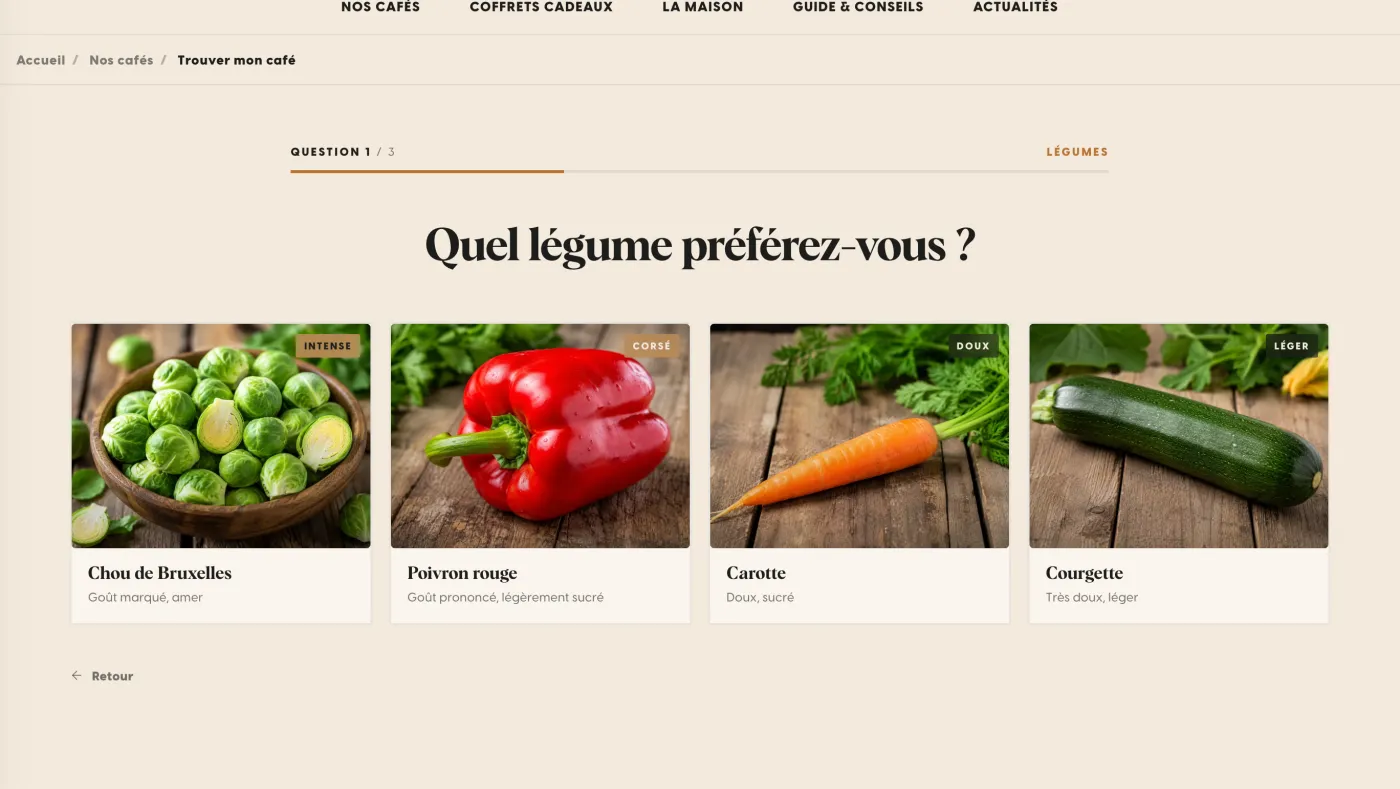 Quiz du site : quel légume préférez-vous ? (question 1 sur 3)