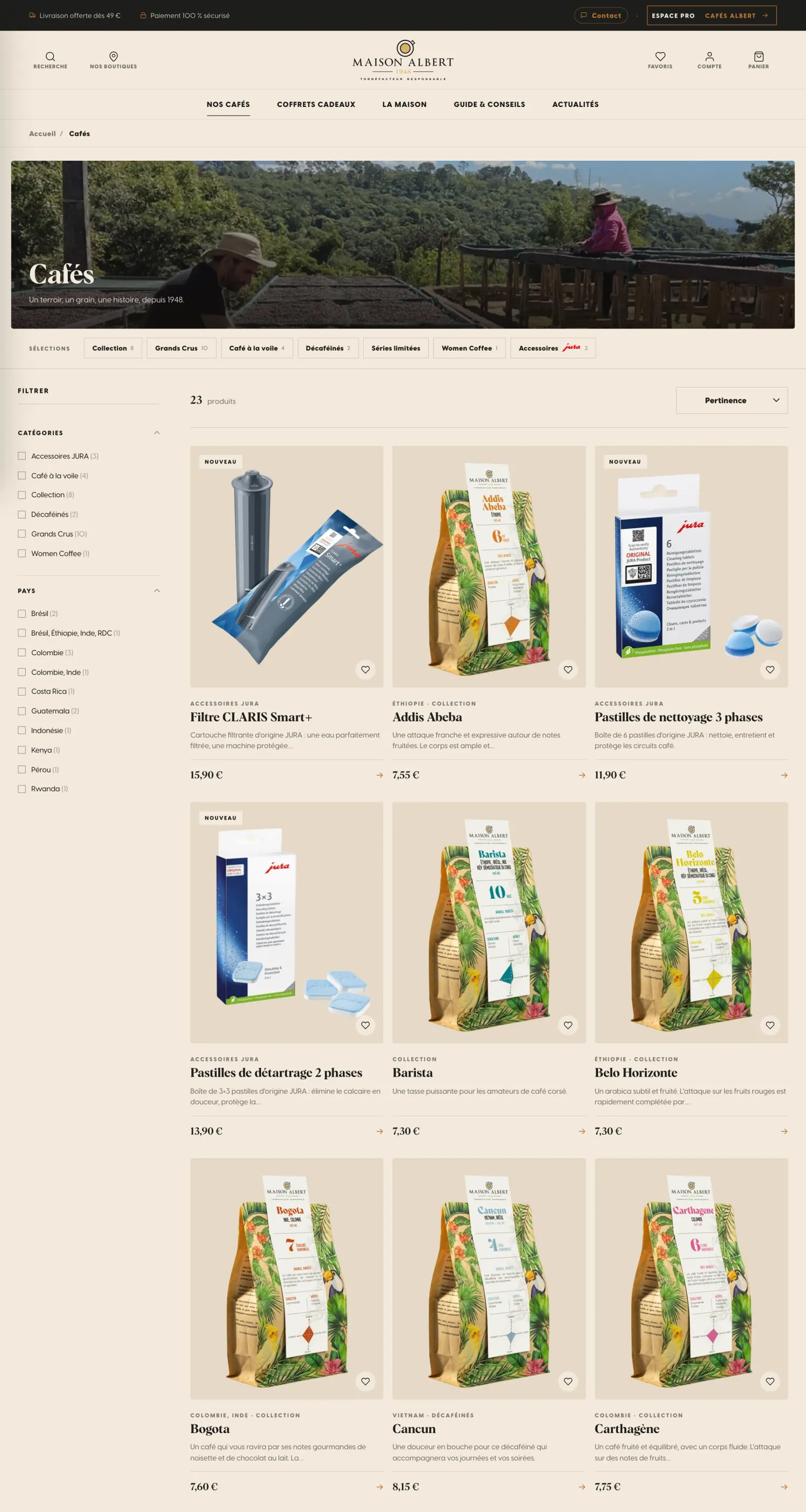 Boutique Maison Albert sur PrestaShop