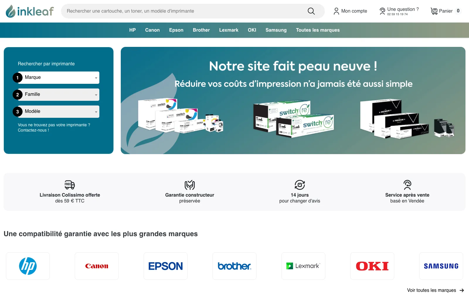 Boutique Inkleaf sur PrestaShop
