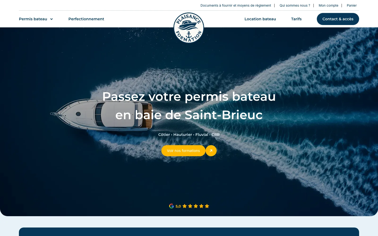 Nouveau site Plaisance Formation apr&egrave;s la refonte par Akyana